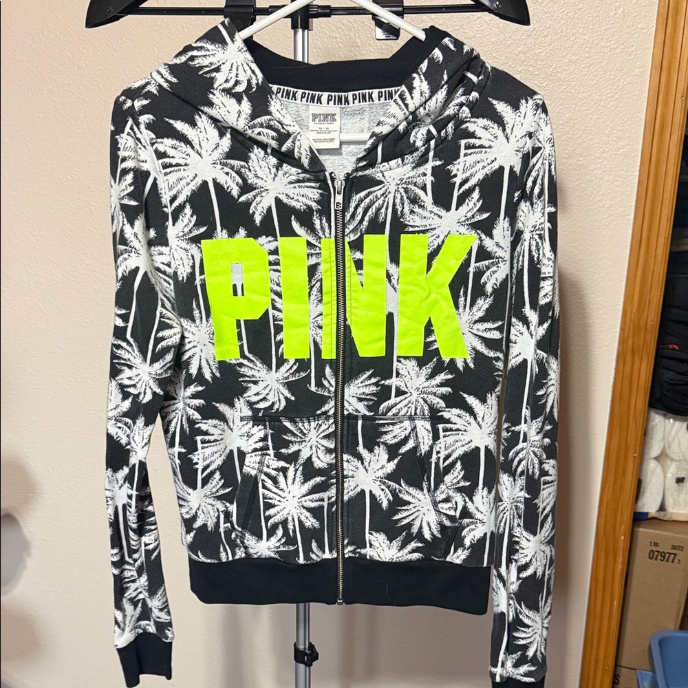 Victoria's Secret PINK Black and White Hoodie